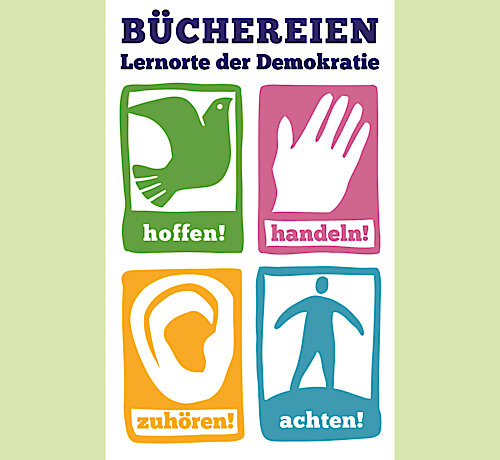 Ausstellungseröffnung „Büchereien als Lernorte der Demokratie“ – Am 26. Februar in der Lochhauser Straße